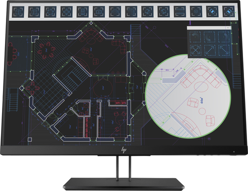 HP Z24i G2 - Monitor LED - 24 - 1920 x 1200 WUXGA 60 Hz - IPS - 300 cd/m² - 10001 - 5 ms - HDMI VGA DisplayPort - base de aluminio fundido con pintura perla negra - 1JS08A4