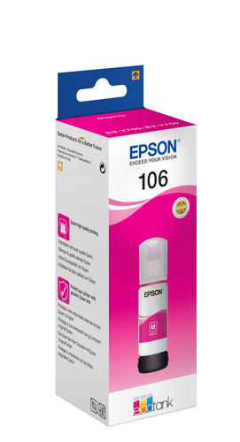 Epson 106 Ink Bottle EcoTank Magenta C13T00R340 - image 2