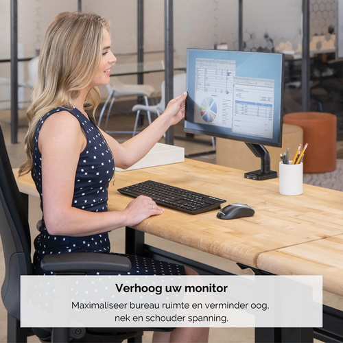 Fellowes monitorstandaard Platinum Series Einzel Monitorarm, afbeelding 3