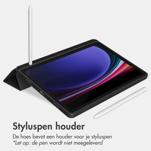 Accezz Smart Silicone Bookcase Samsung Galaxy Tab A9 Plus Tablethoesje Zwart, afbeelding 6