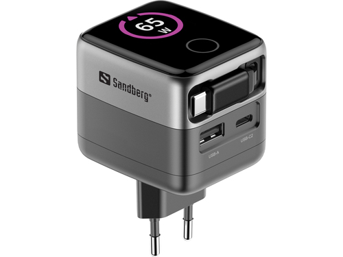 Sandberg Charger PD65W Display + Cable – image 4