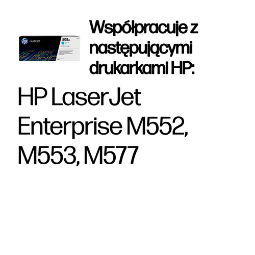 HP 508A oryginalny wkład laserowy, błękitny