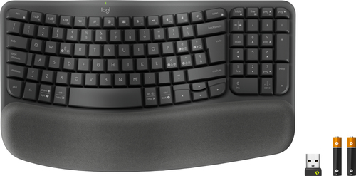 Logitech Wave Keys for Business teclado Oficina RF Wireless + Bluetooth QWERTY Italiano Grafito