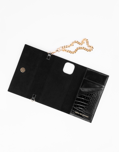 iDeal of Sweden Studio Clutch iPhone 11/XR Neo Noir Croco – image 4