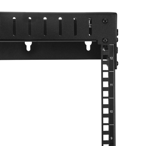 StarTech.com 12U 19 Wall Mount Network Rack - Adjustable Depth 12-20 Open Frame for Server Room /AV/Data/Computer Equipment w/Cage Nuts Rack Sort – billede 3