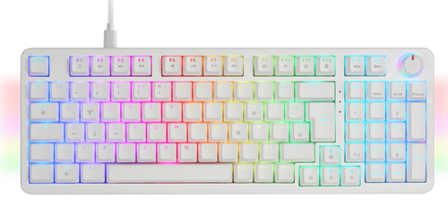 Mars Gaming MKPROWYFR keyboard USB AZERTY French White – image 2