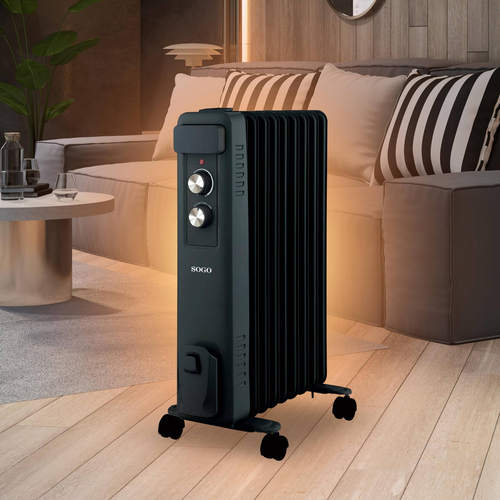 Sogo CAL-SS-18460 electric space heater Indoor Black – image 2