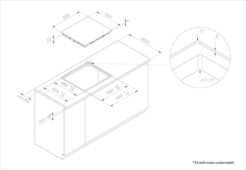 Rosieres RIFS637MCBB Black Built-in – image 9