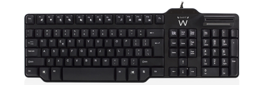 Ewent EW3252 keyboard Home USB QWERTY Spanish Black