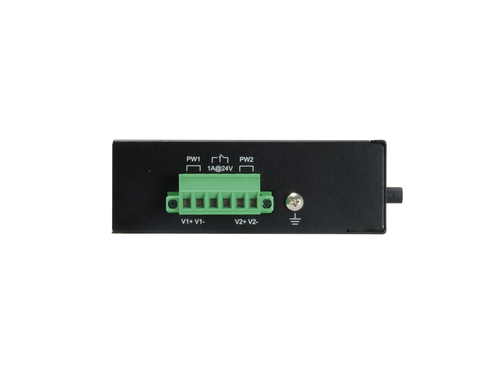 LevelOne 5-Port Fast Ethernet PoE Industrial Switch, 4 PoE Outputs, 802.3at/af PoE, 1 x ST Multi-Mode Fiber, 2km – image 3