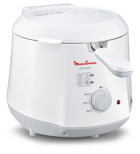 Moulinex AF2301 Üksik Eraldiseisev 1000 W Fritüür Valge, Hall