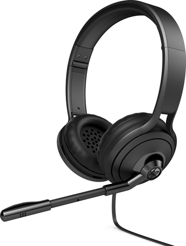 HP 500 Austiņas Vadu Birojs / zvanu centrs USB Type-A Melns