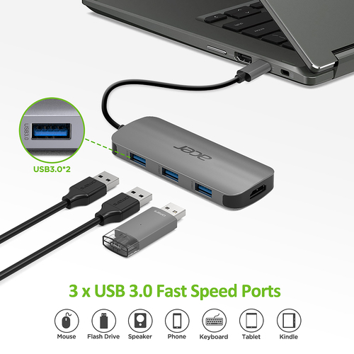 Acer 7in1 Type C port Hub – image 4