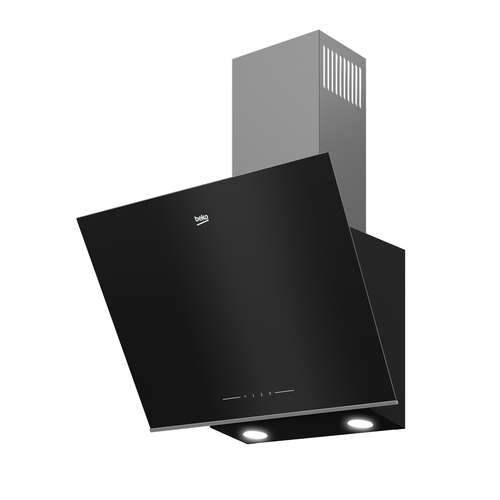 Beko BHCA64640BH cooker hood Wall-mounted Black 631 m³/h