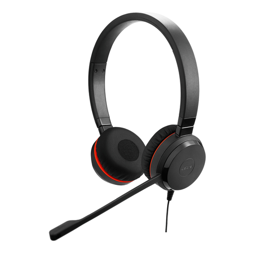 Jabra EVOLVE 20SE MS Stereo Wired Over-the-head Stereo Headset - Binaural - Supra-aural - 32 Ohm - 150 Hz to 7 kHz - 95 cm
