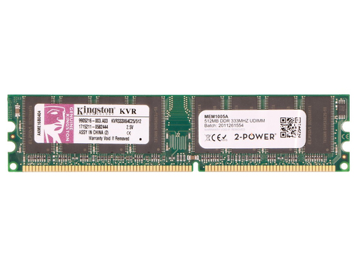 2-Power MEM1005A модуль памяти 0,512 GB 1 x 512 GB DDR