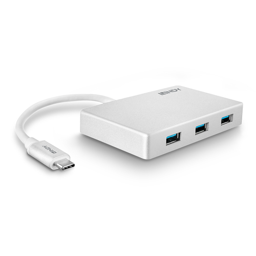 Lindy 43092 Schnittstellen-Hub Grau