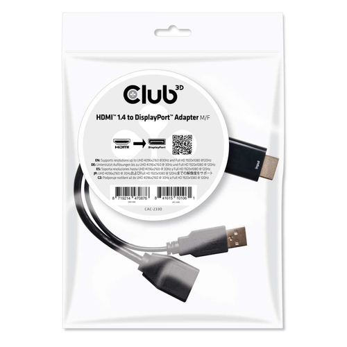 Club 3D HDMI naar DisplayPort adapter, afbeelding 2