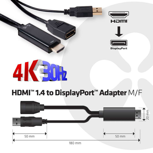 Club 3D HDMI naar DisplayPort adapter, afbeelding 3