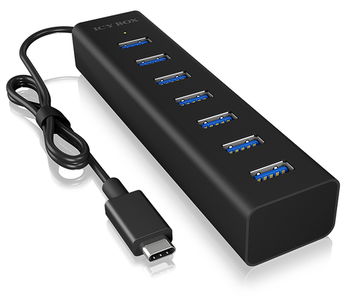 ICY BOX IB-HUB1700-C3 usb-hub, afbeelding 5
