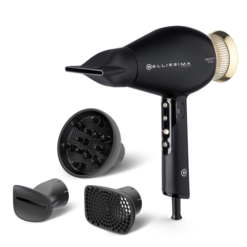 Bellissima Creativity 4 You фен 1800 W Черный, Золото