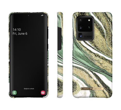 iDeal of Sweden Printed Case Galaxy S20 Ultra Cosmic Green Swirl – image 2
