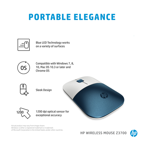 HP Z3700 Forest Teal Wireless Mouse – image 5