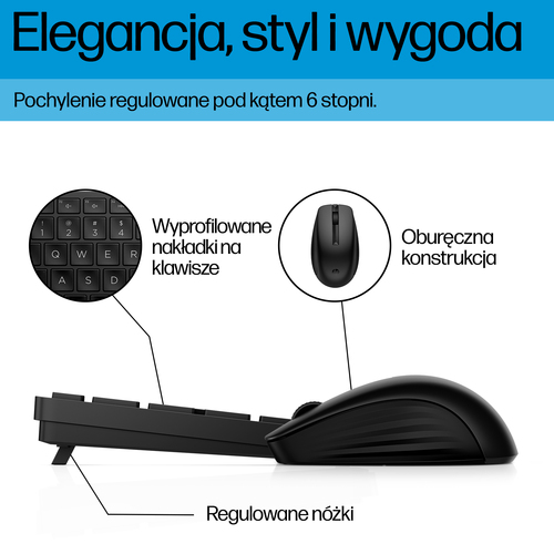 Zestaw mysz i klawiatura bezprzewodowa HP 655