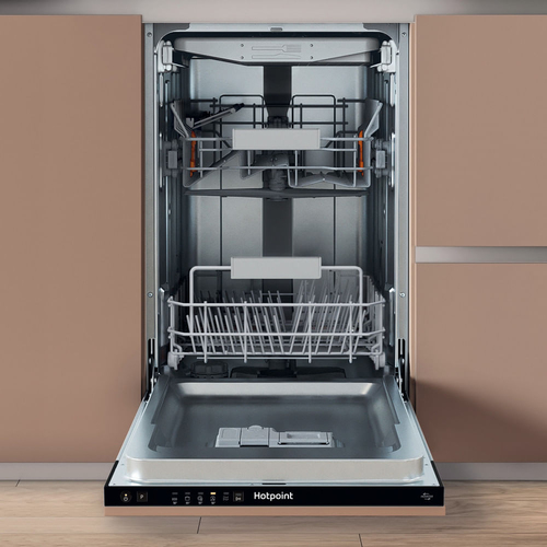 Hotpoint HP4ID11CS80UK Slimline Fully Integrated Dishwasher, Black - image 2