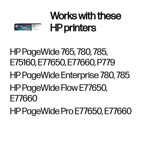 HP 982X Original PageWide Cartridge High Yield Magenta T0B28A - image 2