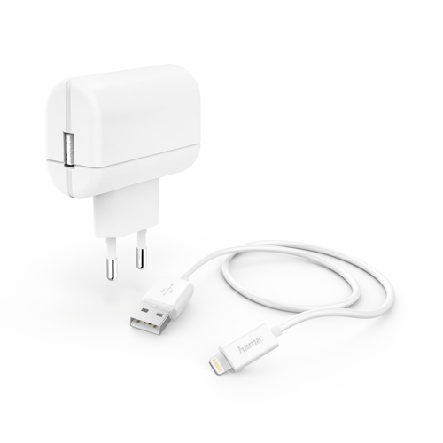 Hama 00210591 зарядное устройство для мобильных устройств MP3, Смартфон, Планшет Белый Кабель переменного тока Для помещений