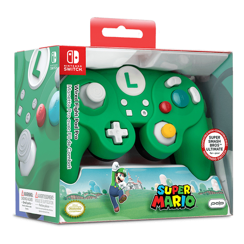 PDP Wired Fight Pad Pro - Luigi