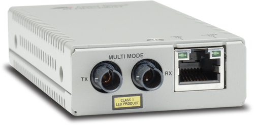 Allied Telesis AT-MMC200/ST-60 network media converter 100 Mbit/s 1310 nm Multi-mode Silver