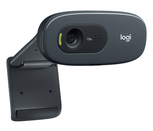 Logitech 960-000694 cámara web 3 MP 1280 x 720 Pixeles USB Gris, Gris Oscuro imagen 3