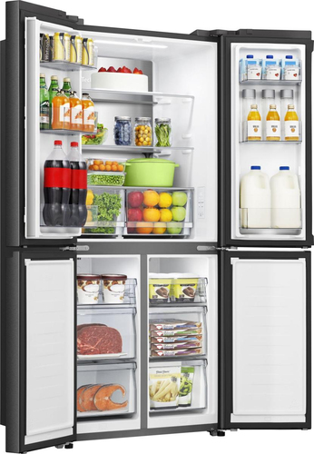 Hisense PureFlat RQ5P470SAFD Fridge Freezer - Black Stainless Steel, Stainless Steel - image 5