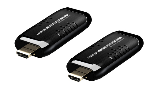 Techly IDATA-HDMI-WL38MINI AV extender AV transmitter & receiver Black