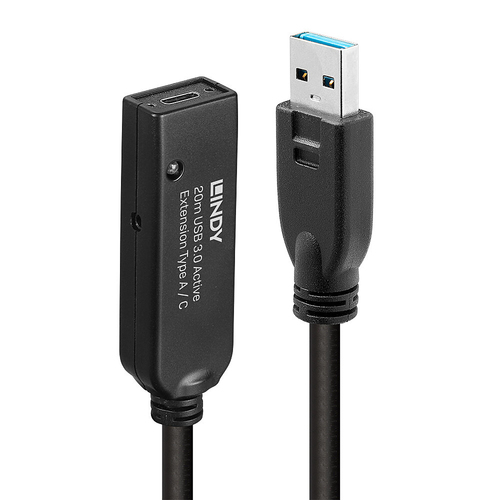 LINDY 20m USB 3.0 Aktivverlängerung Type A an C