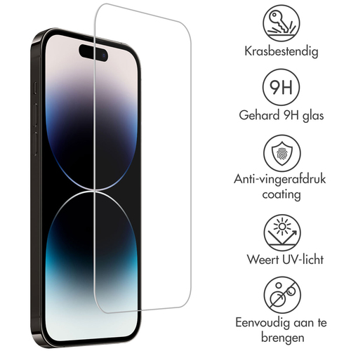 Accezz Gehard Glas Screenprotector 2-pack iPhone 15 Pro Max / 15 Plus / 16 Plus, afbeelding 2