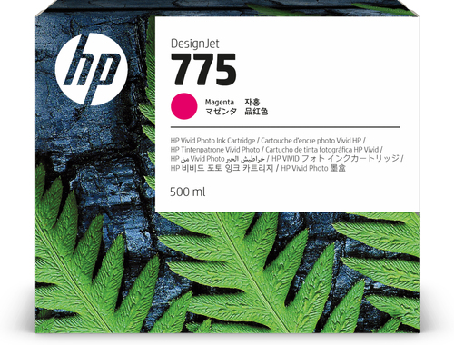 Tinta HP LF 775 500ml Color Magenta 1XB18A - 1XB18A