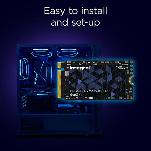 Integral 2TB-2048GB SSD M.2 2242 NVME 1.3 PCIe Gen3 x4 R-2400MB/s W-2100MB/s TBW 720 (double-sided chips) – image 6