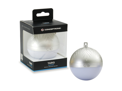 Conceptronic TARIQ Wireless Bluetooth Speaker, silver – image 2