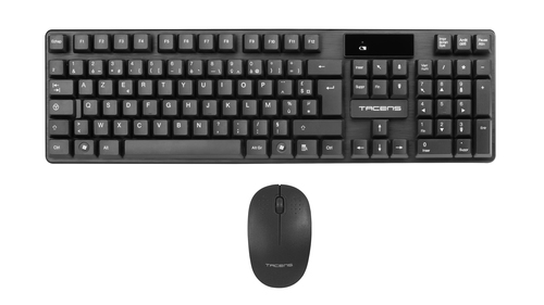 Tacens Anima ACPW0FR клавиатура Мышь входит в комплектацию Универсальная Беспроводной RF Французский Черный