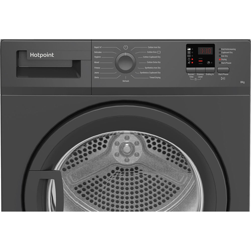 Hotpoint C HD C82 Gggd UK 8 kg Condenser Tumble Dryer - Graphite, Silver/Grey - image 6