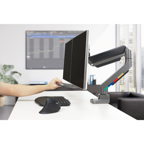 Kensington SmartFit Dual Monitor Arm met Crossbar en Handle monitorarm, afbeelding 4