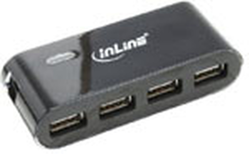 InLine 33294T interface hub 480 Mbit/s Black