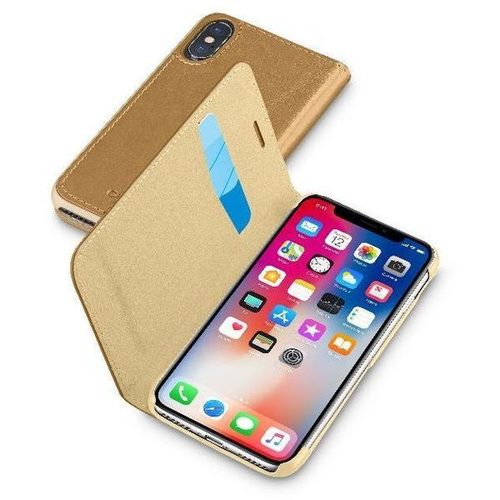 Cellularline 38624 mobiliojo telefono dėklas 14,7 cm (5.8) Piniginės tipo Ruda