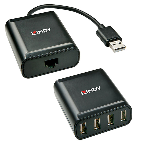 Lindy Extender USB 2.0 Cat5 4 Ports 60m