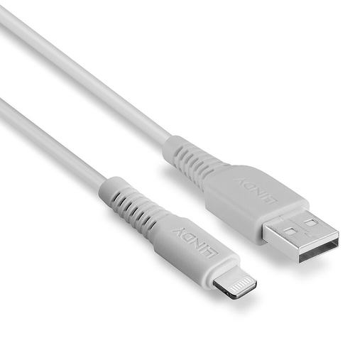 Lindy 31326 Lightning-kabel 1 m Wit, afbeelding 3