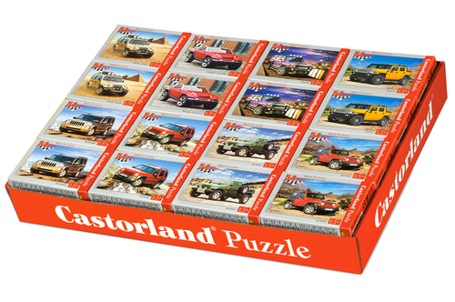Castorland A-08521-M pusle 54 tk Sõidukid