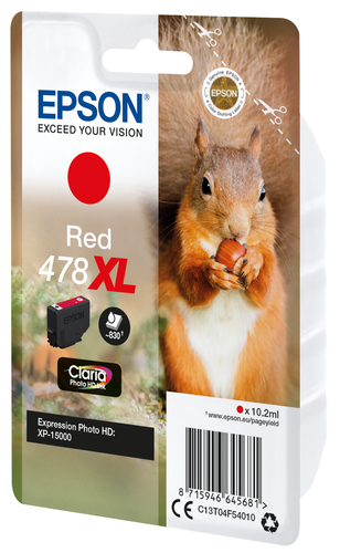 Epson 478XL Ink Cartridge Photo HD Claria High Yield Squirrel Red - image 3